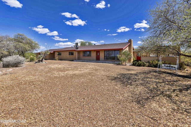 280 W Oak Hills Dr, Oracle, AZ 85623 - back of property featuring a chimney