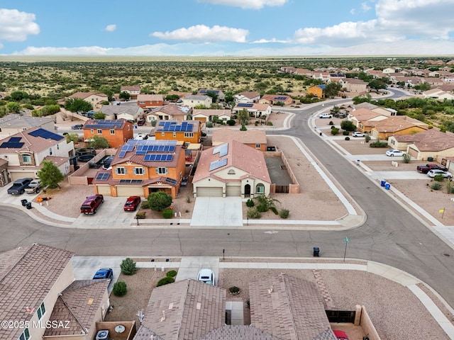 aerial view featuring a residential view