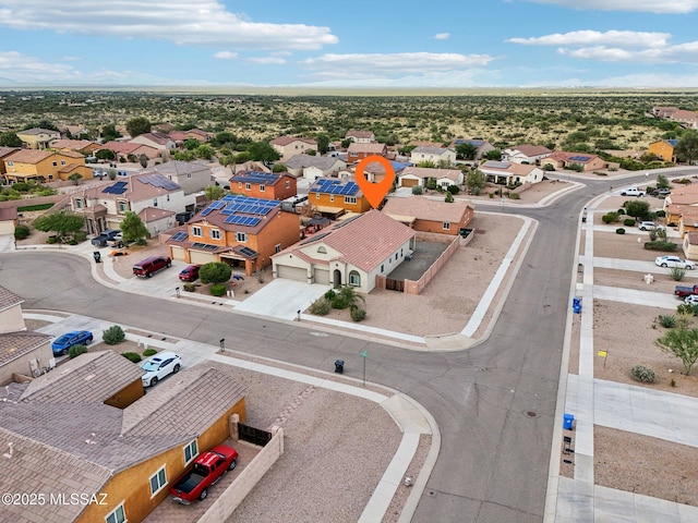 drone / aerial view featuring a residential view