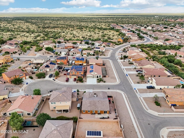 bird's eye view featuring a residential view