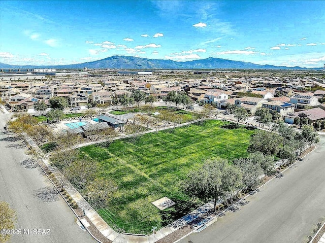 6515 E Vuelta Tierra Blanca, Tucson, AZ 85756 - aerial view of residential area with a mountain backdrop