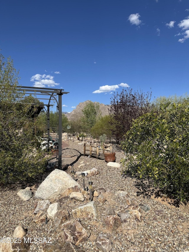 1363 W Dawn Dr, Tucson, AZ 85704 - view of yard featuring a mountain view
