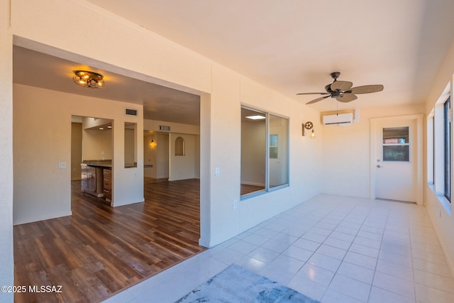 912 S Las Lomas Cir, Green Valley, AZ 85614 - exterior space featuring a ceiling fan and a wall mounted AC