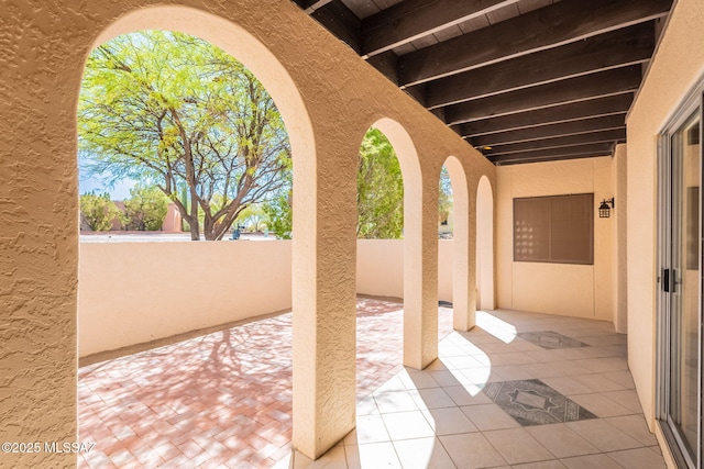 912 S Las Lomas Cir, Green Valley, AZ 85614 - view of patio / terrace with fence