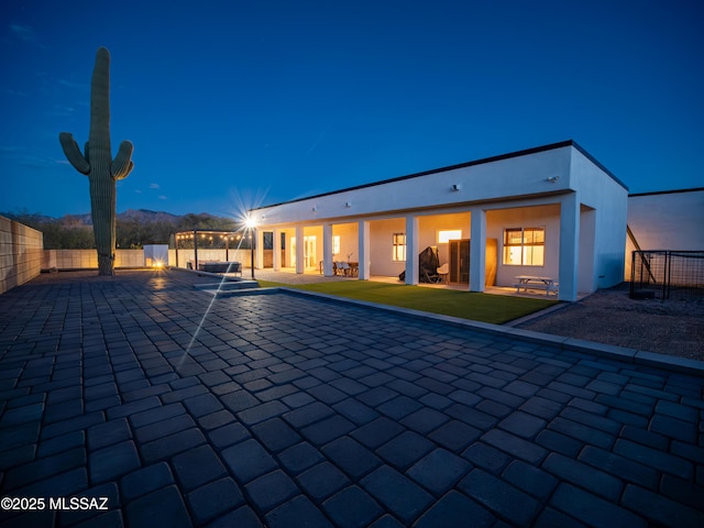 2540 W Oasis Springs Ct, Tucson, AZ 85742 - view of swimming pool featuring a patio and a fenced backyard