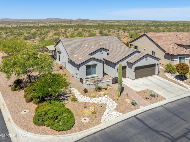32968 S Cattle Trl, Oracle, AZ 85623 - birds eye view of property with a mountain view