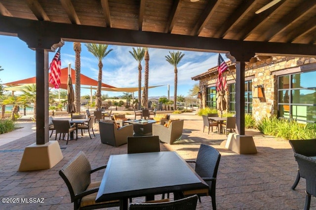 32968 S Cattle Trl, Oracle, AZ 85623 - view of patio featuring outdoor dining space