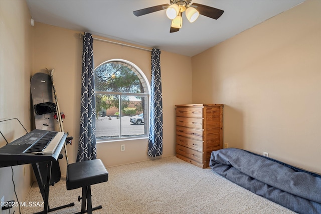 9061 E 39th St, Tucson, AZ 85730 - bedroom featuring ceiling fan and carpet