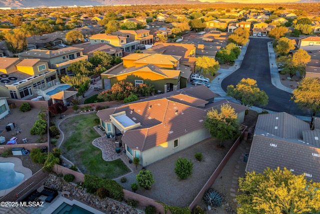9224 S Big Tree Ln, Tucson, AZ 85756 - bird's eye view featuring a residential view