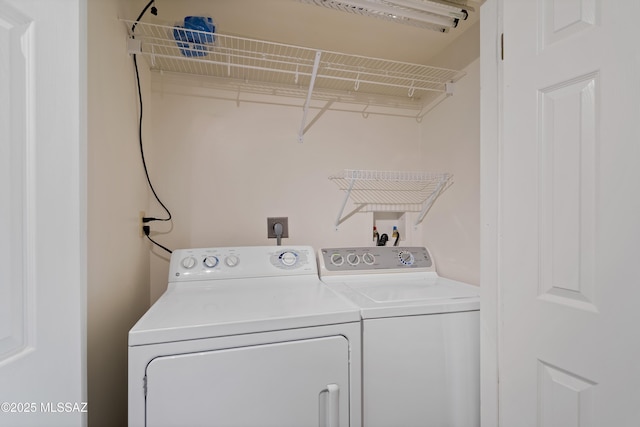 3202 W Calle Cereza, Tucson, AZ 85741 - clothes washing area with separate washer and dryer and laundry area