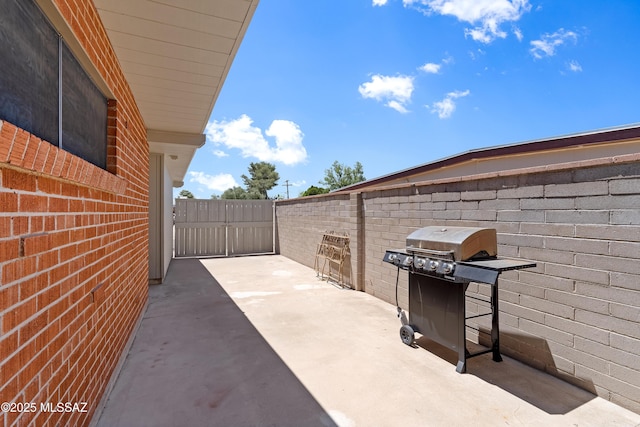3202 W Calle Cereza, Tucson, AZ 85741 - view of patio / terrace featuring fence and a grill