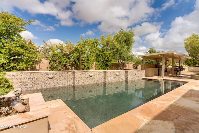 36330 S Desert Sun Dr, Tucson, AZ 85739 - view of swimming pool with a fenced backyard and a patio