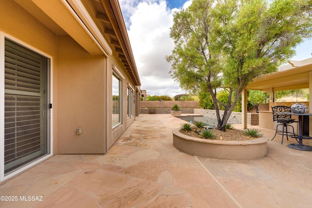 36330 S Desert Sun Dr, Tucson, AZ 85739 - view of patio / terrace featuring a fenced backyard
