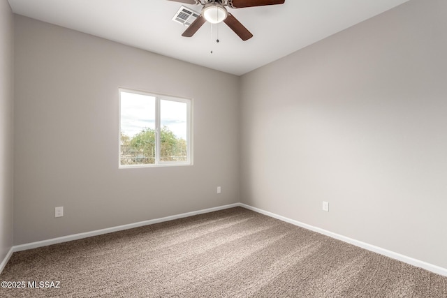9008 W Bruce St, Tucson, AZ 85735 - carpeted empty room with ceiling fan, baseboards, and visible vents
