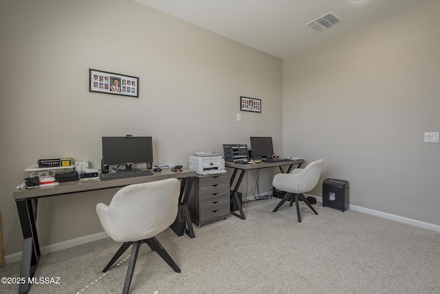 5369 S Sierra Prieta Trl, Tucson, AZ 85747 - office featuring carpet, visible vents, and baseboards