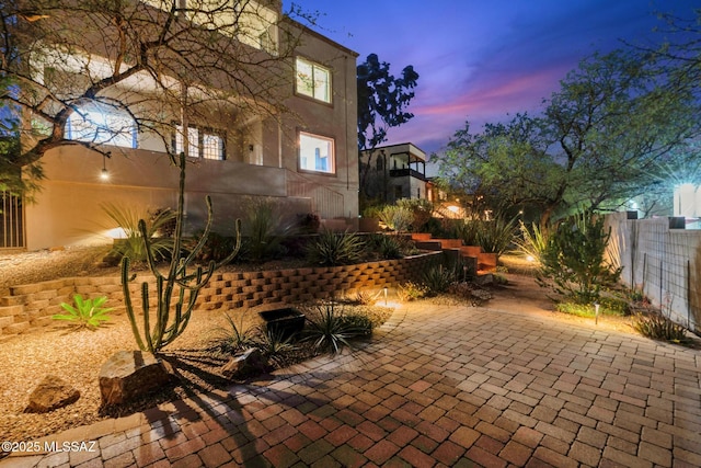 view of patio with fence