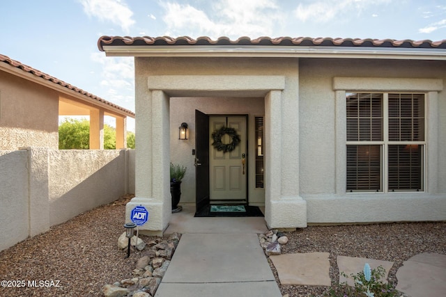 5305 N Via Ln, Doncella, Tucson, AZ 85750 - property entrance with fence and stucco siding