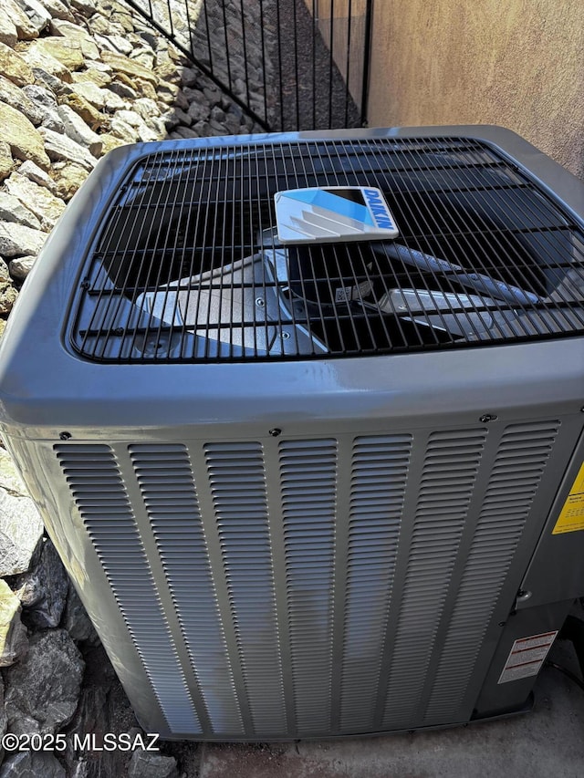 details featuring central AC unit