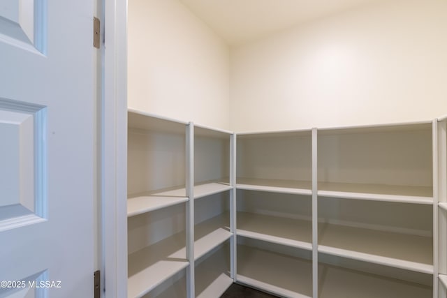 view of storage area