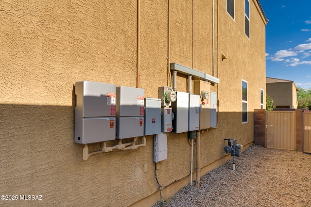894 E Prairie Field Ln, Sahuarita, AZ 85629 - exterior view of related energy utilities, stucco siding, mail area, and gas meter