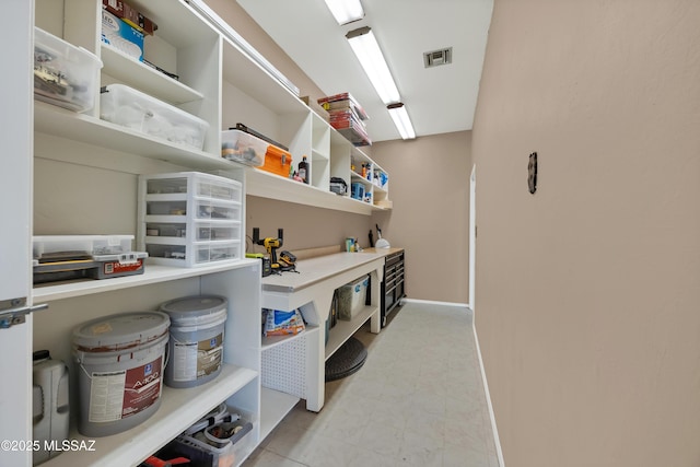 pantry featuring visible vents