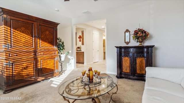 2230 E Thunder Bluff Dr, Green Valley, AZ 85614 - living room with light carpet