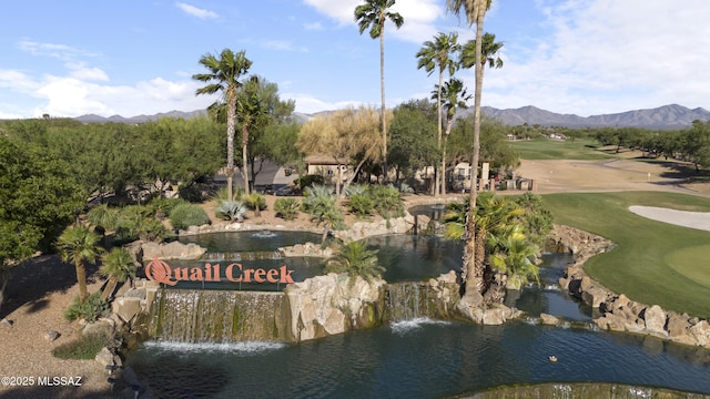 2230 E Thunder Bluff Dr, Green Valley, AZ 85614 - view of property's community featuring a mountain view and golf course view