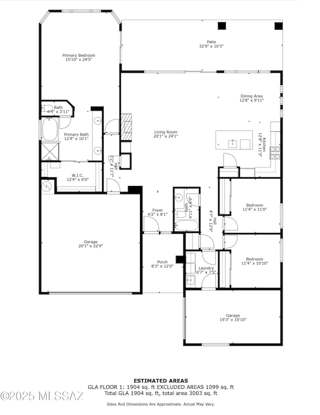 4706 W Cholla Bluff Dr, Marana, AZ 85658 - home floor plan