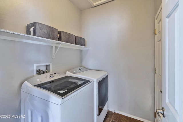 14472 S Camino Tierra Monte, Sahuarita, AZ 85629 - laundry room featuring washer and dryer and baseboards