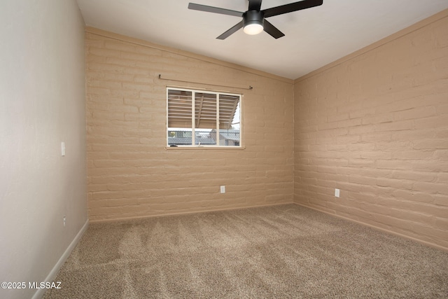 5930 E 32nd St, Tucson, AZ 85711 - unfurnished room with carpet, ceiling fan, and baseboards