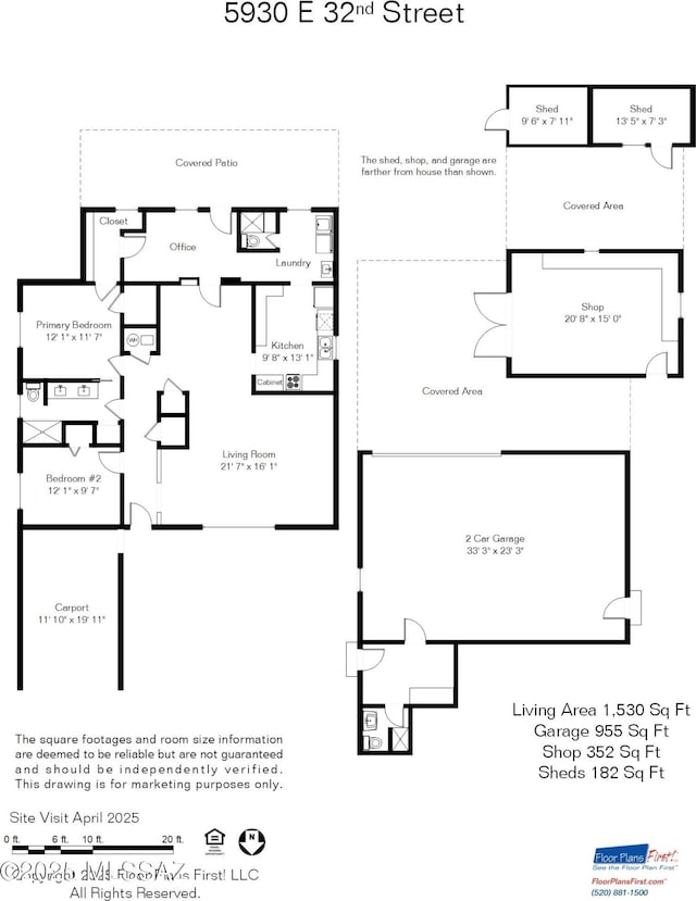 5930 E 32nd St, Tucson, AZ 85711 - floor plan