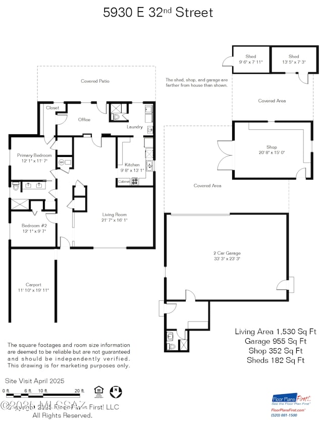 5930 E 32nd St, Tucson, AZ 85711 - floor plan