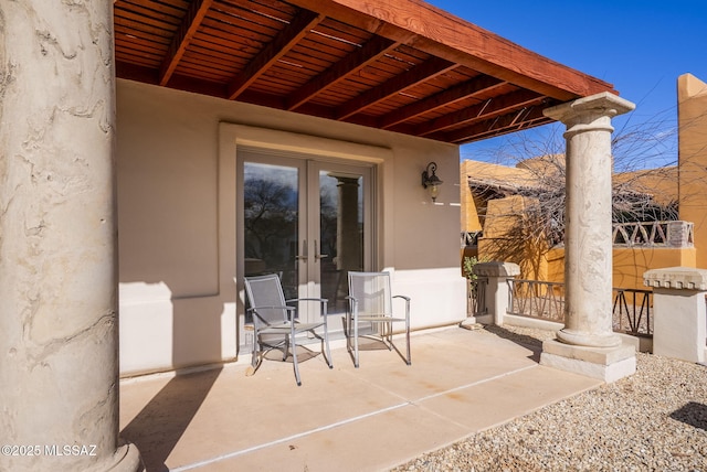 view of patio / terrace with french doors