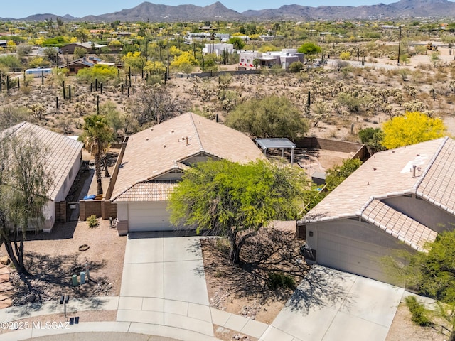 3281 W Vuelta De Los Mineros, Tucson, AZ 85745 - drone / aerial view featuring a residential view and a mountain view