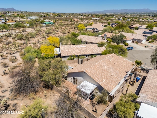 3281 W Vuelta De Los Mineros, Tucson, AZ 85745 - aerial view featuring a mountain view and a residential view