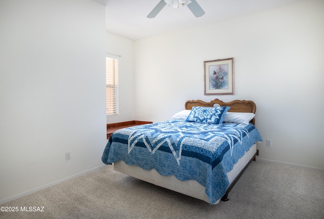 2377 W Catalina View Dr, Tucson, AZ 85742 - carpeted bedroom featuring baseboards and a ceiling fan