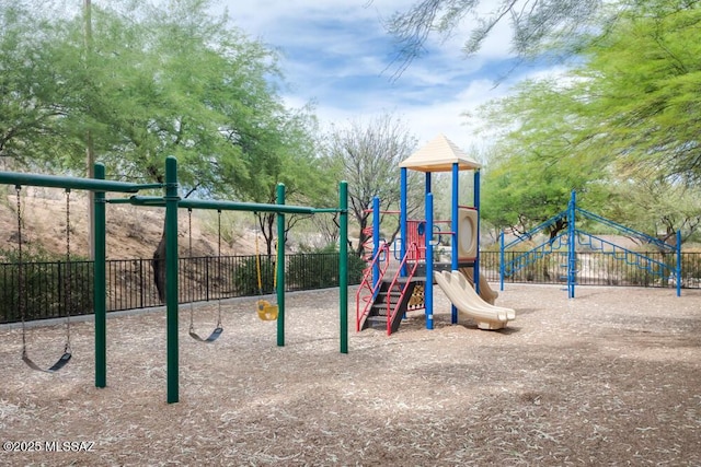 2377 W Catalina View Dr, Tucson, AZ 85742 - community jungle gym with fence