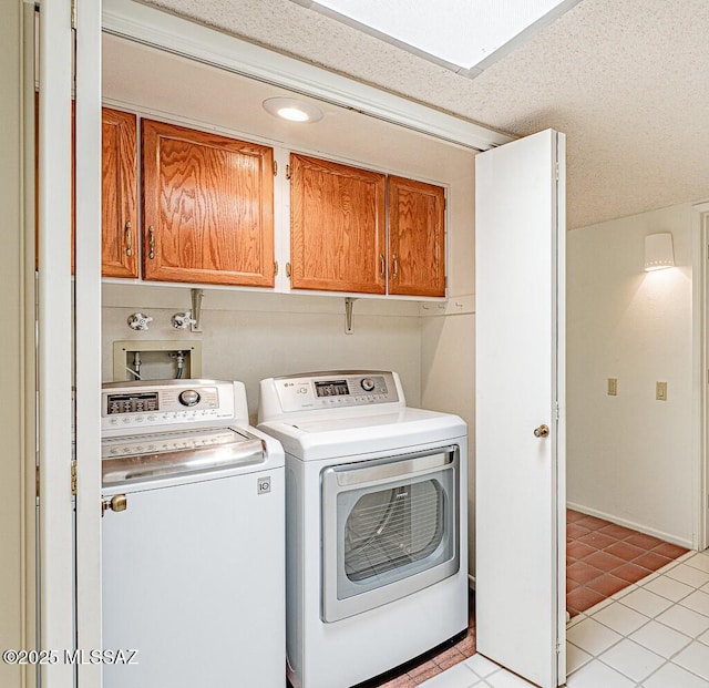 2778 S Via Del Bac, Green Valley, AZ 85622 - laundry room with light tile patterned flooring, cabinet space, and washer and clothes dryer