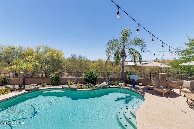 5310 N Calle Bujia, Tucson, AZ 85718 - view of pool with a fenced backyard and a patio