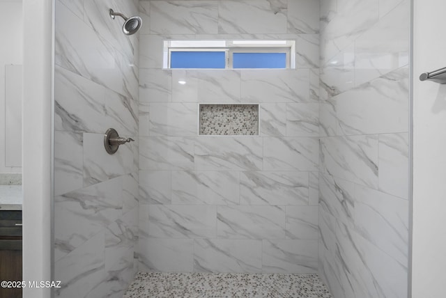172 Vereda Cabrilla Ln, Rio Rico, AZ 85648 - bathroom with a tile shower
