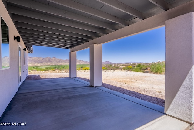 172 Vereda Cabrilla Ln, Rio Rico, AZ 85648 - view of patio / terrace with a mountain view