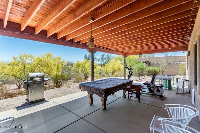 5498 N Desert Wood Pl, Tucson, AZ 85745 - view of patio / terrace with area for grilling
