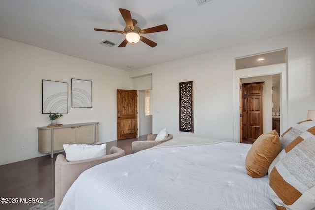6340 N Placita Alta Reposa, Tucson, AZ 85750 - bedroom featuring visible vents and ceiling fan