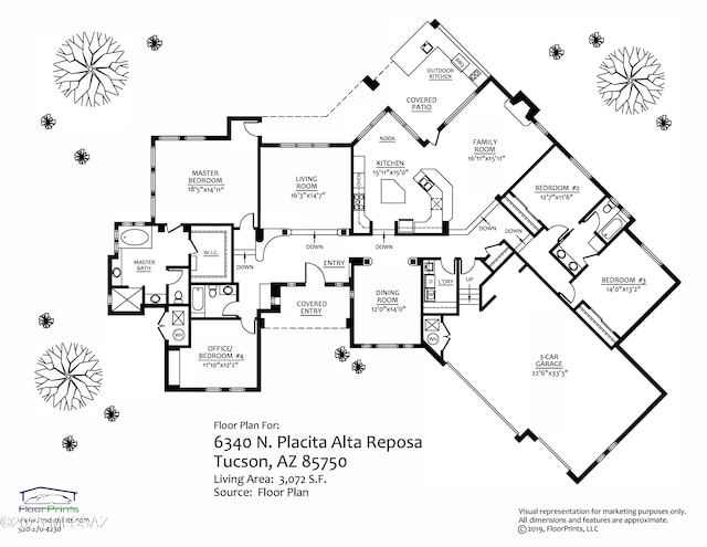 6340 N Placita Alta Reposa, Tucson, AZ 85750 - plan