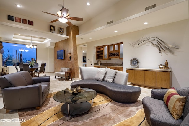 lobby featuring visible vents and a sink