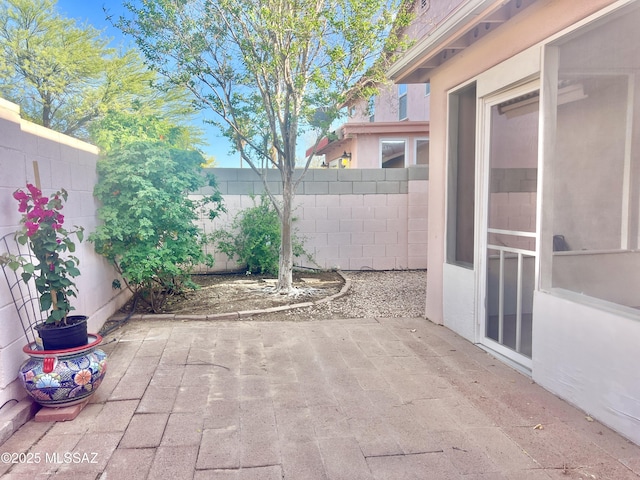 view of patio / terrace with a fenced backyard