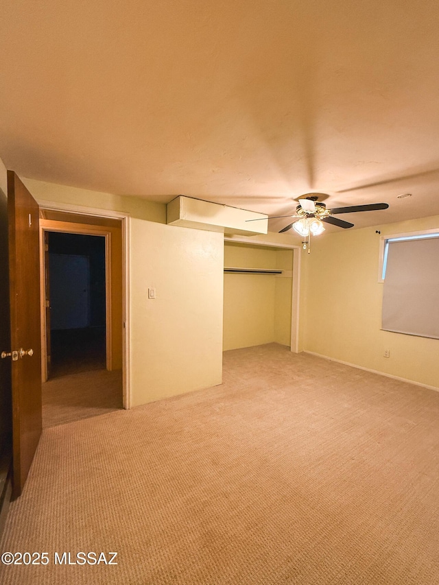 1350 E Goosetree Ln, Safford, AZ 85546 - spare room featuring ceiling fan and light colored carpet