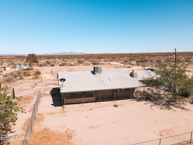 1350 E Goosetree Ln, Safford, AZ 85546 - birds eye view of property featuring a rural view, a mountain view, and a desert view