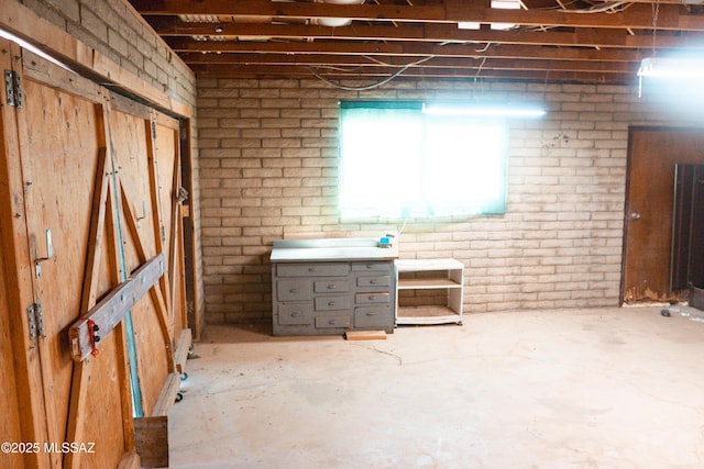 1350 E Goosetree Ln, Safford, AZ 85546 - basement with brick wall