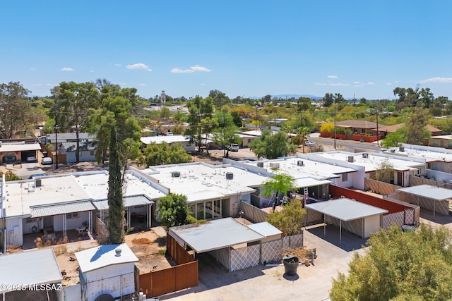 drone / aerial view featuring a residential view